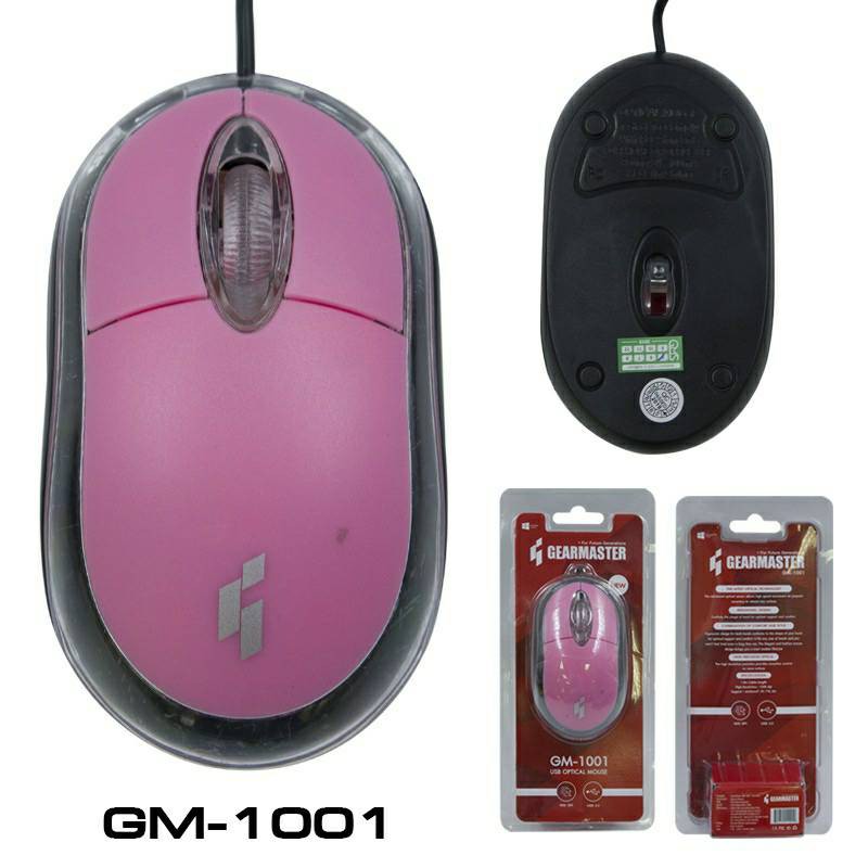 GM-1001 MOUSE GEARMASTER คละสี GM-1001 MO-GM-OU-1001x