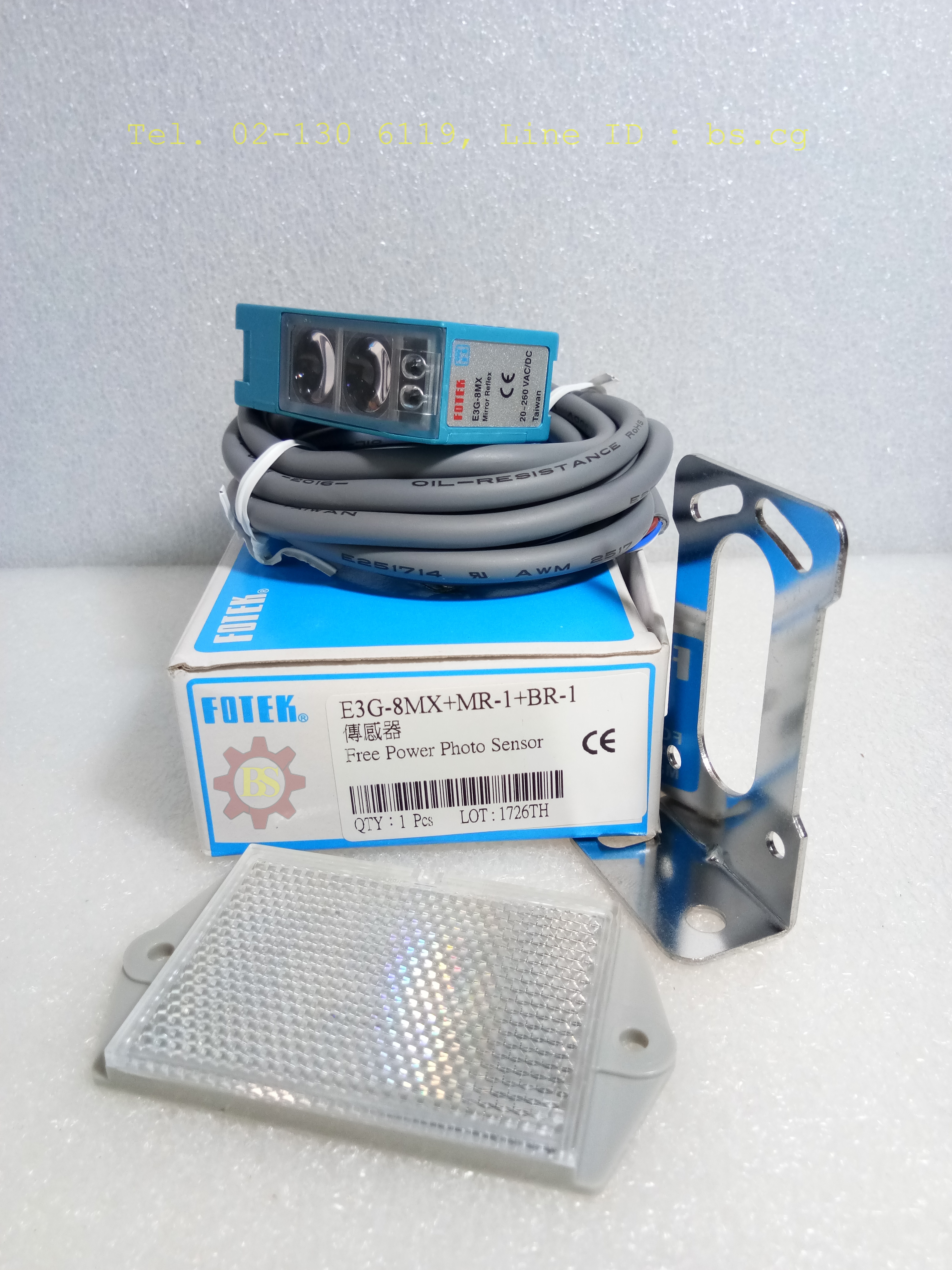 FOTEK: Free Power Photo Sensor E3G-8MX+MR-1+BR-1