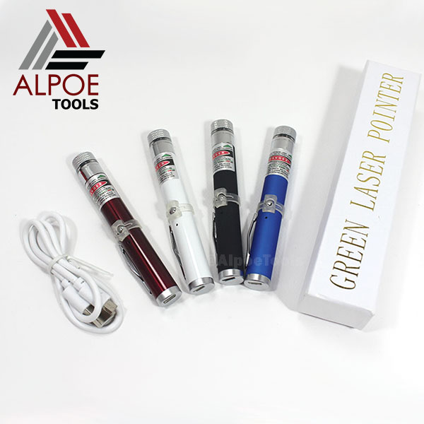 Laser Pointer สีเขียว ไฟแรงสูง แบบชาร์ต