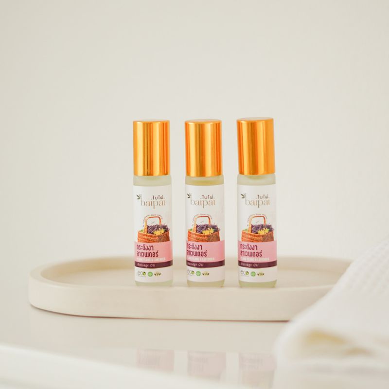 Baipai น้ำมันนวดกระดังงาลาเวนเดอร์ โรลเลอร์ 8ML 🧡 Aroma Massage Oil Rollon ( Yangyang and Lavender )