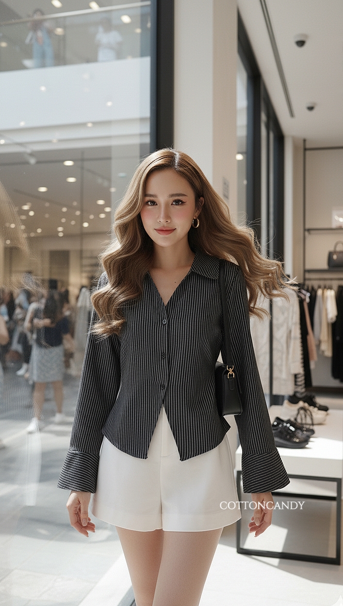 Tag#cottoncandy เสื้อเชิ๊ตดีเทลล่าสุด รุ่นนี้ผ้าคอตตอนเนื้อนำเข้าเนื้อดีมากๆ