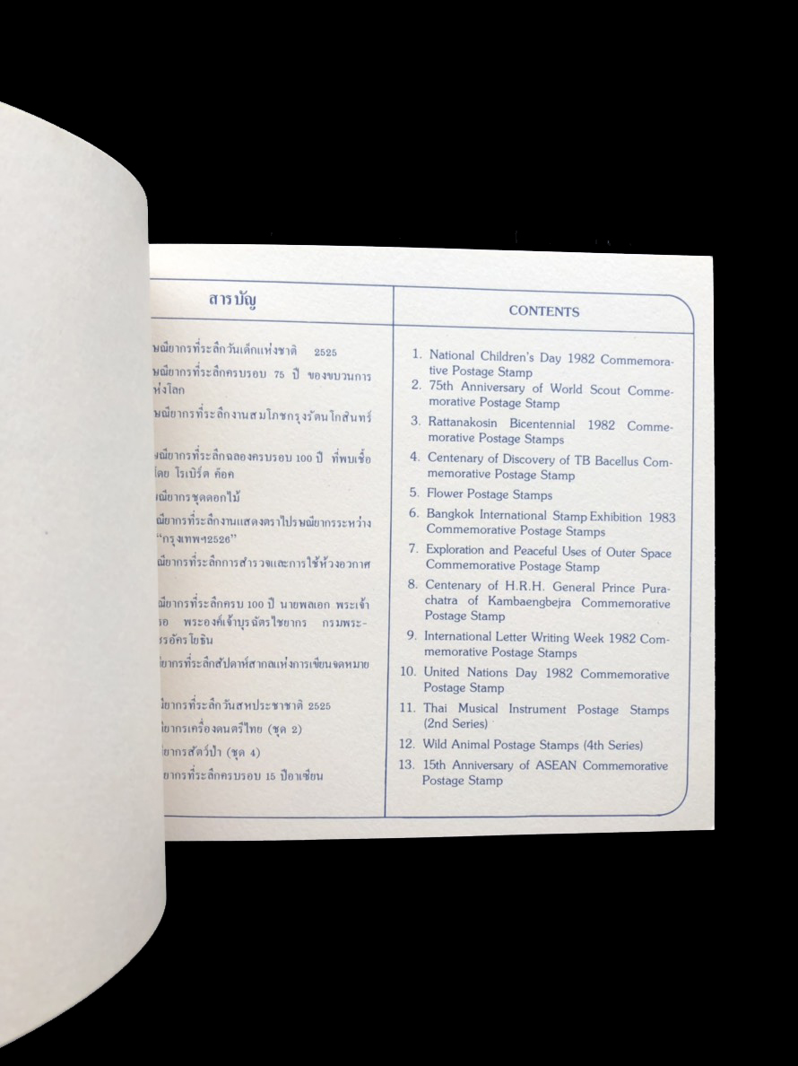 สมุดตราไปรษณียากรไทยประจำปี 2525
