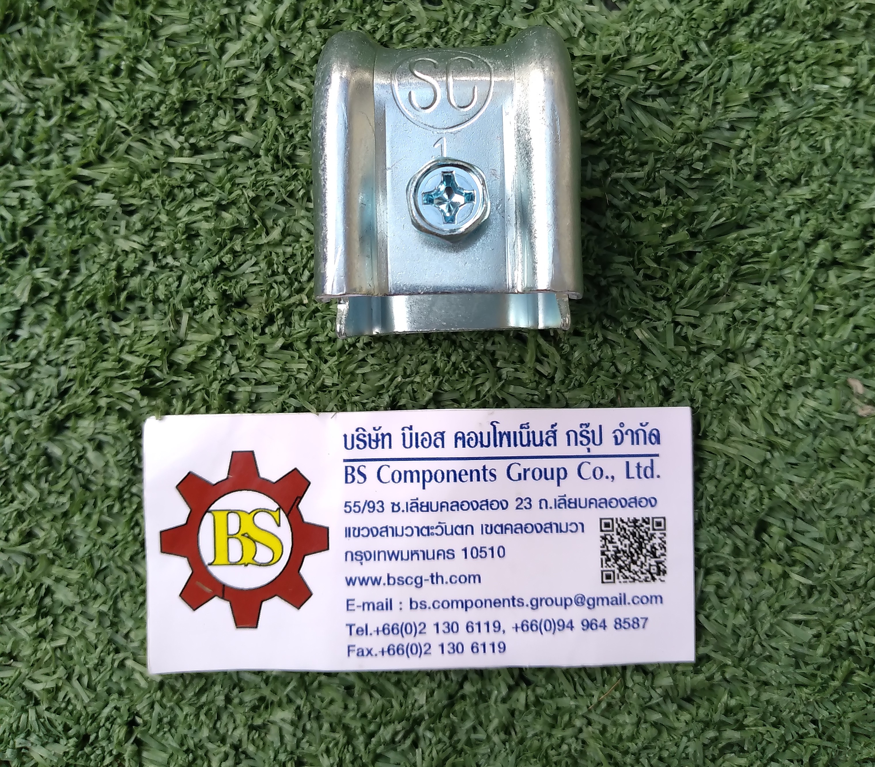 SC : แคล้มฟันจระเข้ เบอร์ 1 ชุบขาว (beam clamp) 14mm.