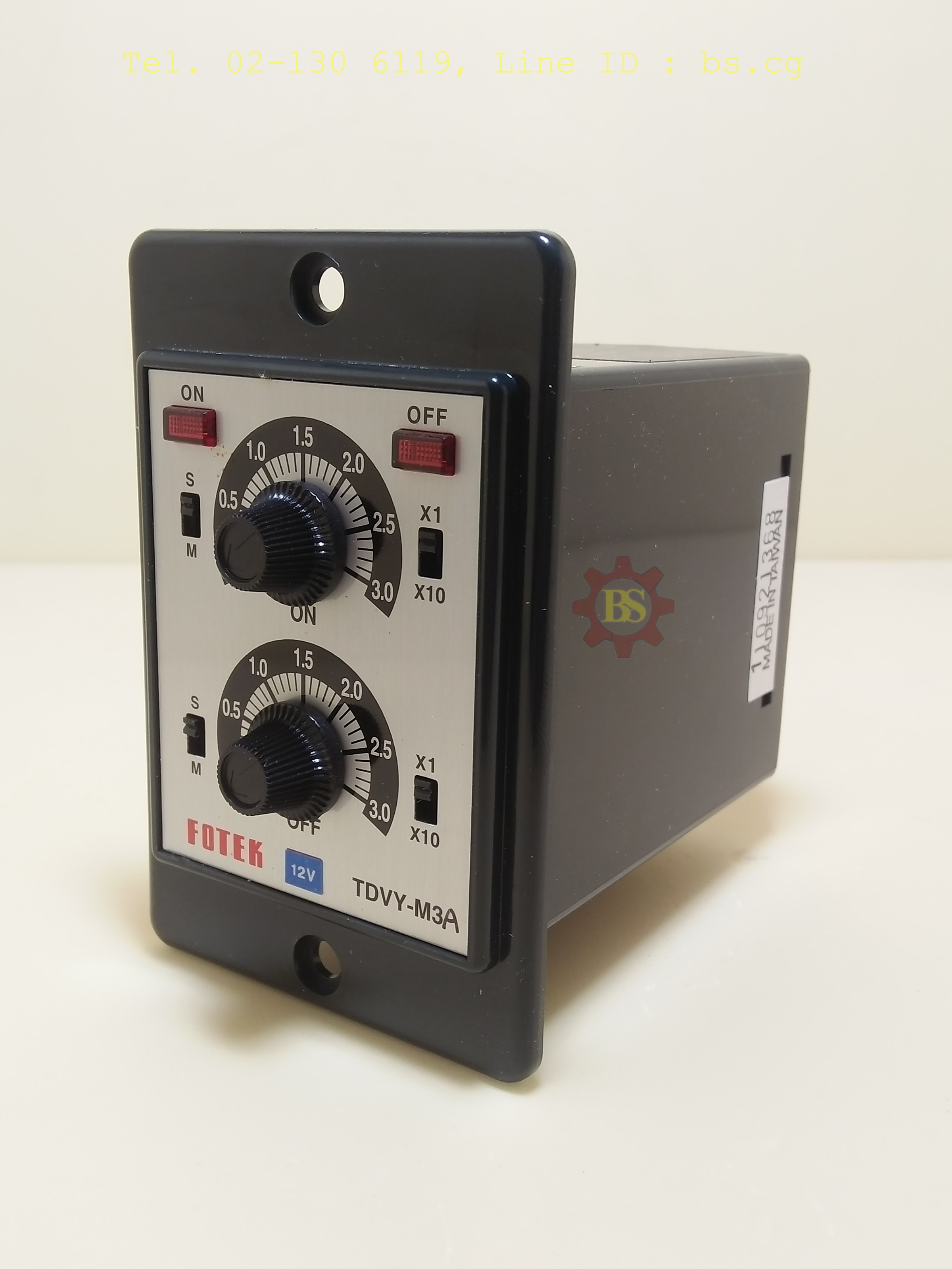 FOTEK: Timer TDVY-M3-2RA-12V