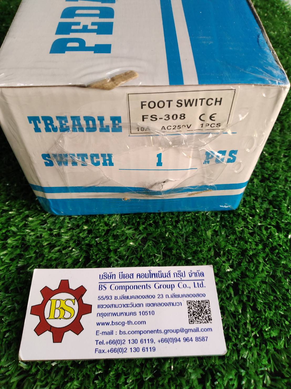 SHINOHAWA : สวิตช์เท้าเหยียบ FS-4 15A กดล็อคกดปล่อย (FS308)