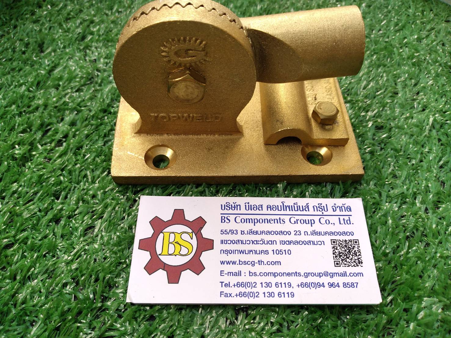 TOPWELD : Adjustable Saddle For Cable T-LASC 34 Thread size 19 mm. (3/4"), Cable size 50 - 70 sq.mm.