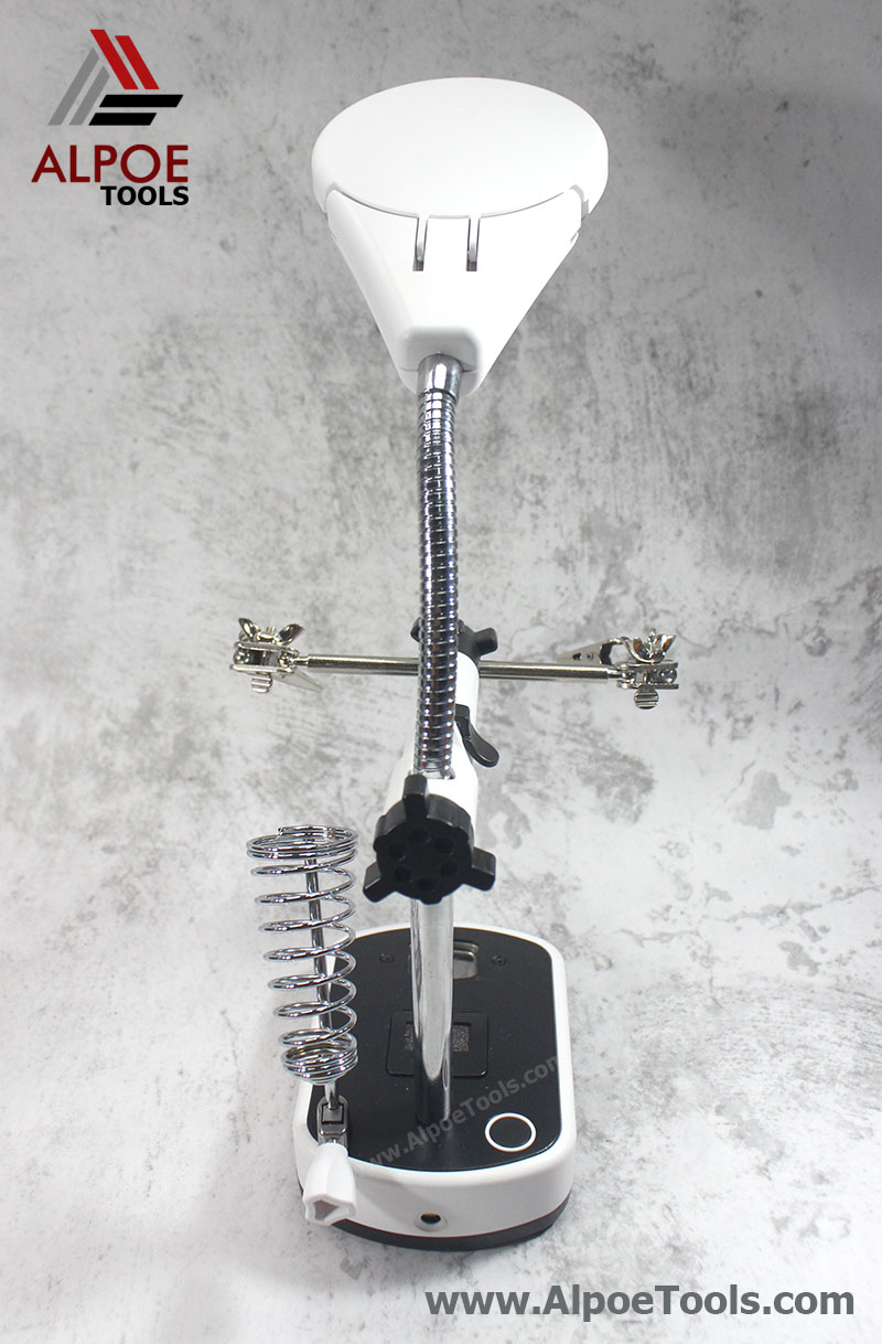 แว่นขยายตั้งโต๊ะ พร้อมตัวจับ รุ่น MG16090C