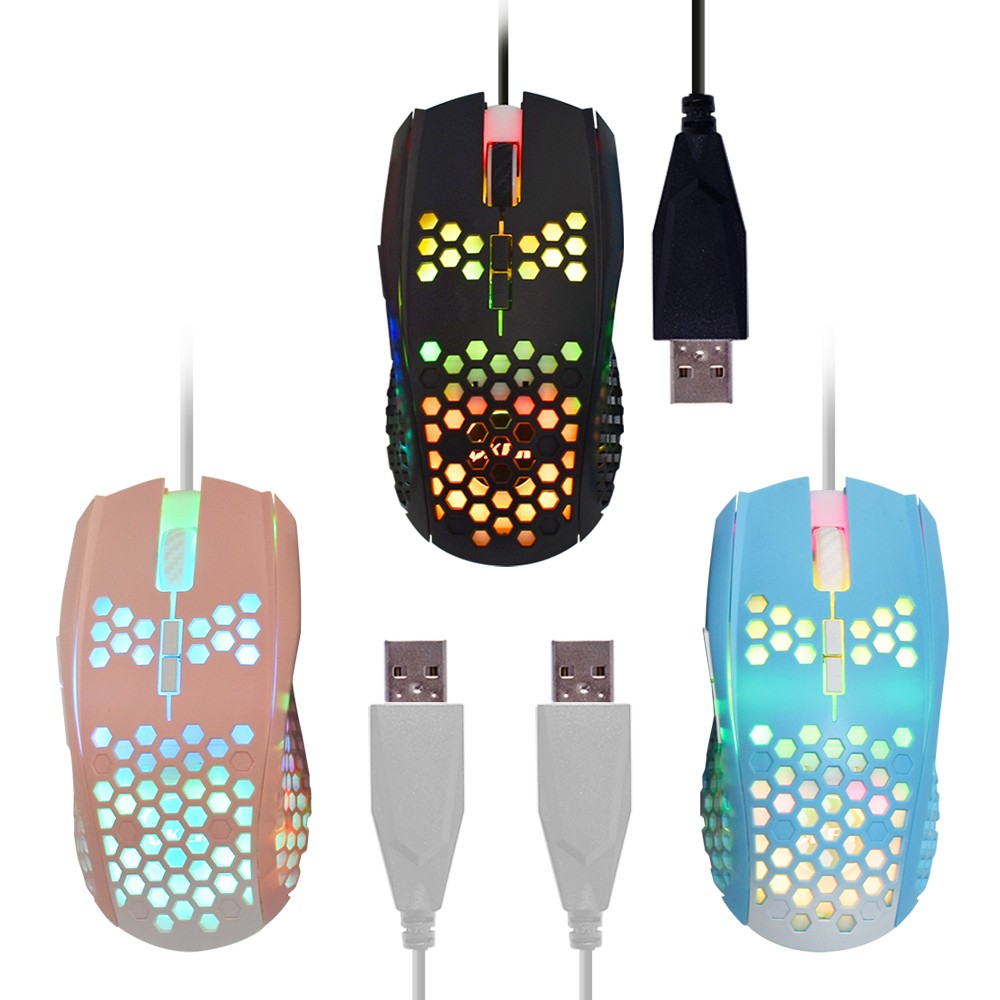 OKER GM-56 MOUSE MACRO USB 7D LED 6400DPI ESPORTS SKU-02949