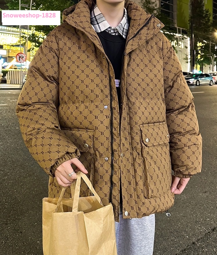 เสื้อดาวน์แจ็คเก็ตกันหนาวทรงโอเวอร์ไซ สำหรับใส่กันหนาวลุยหิมะ ใส่ติดลบได้ถึง -40 องศา ซิปและกระดุมสองชั้นพร้อมหมวกฮู้ด มี 2 สี