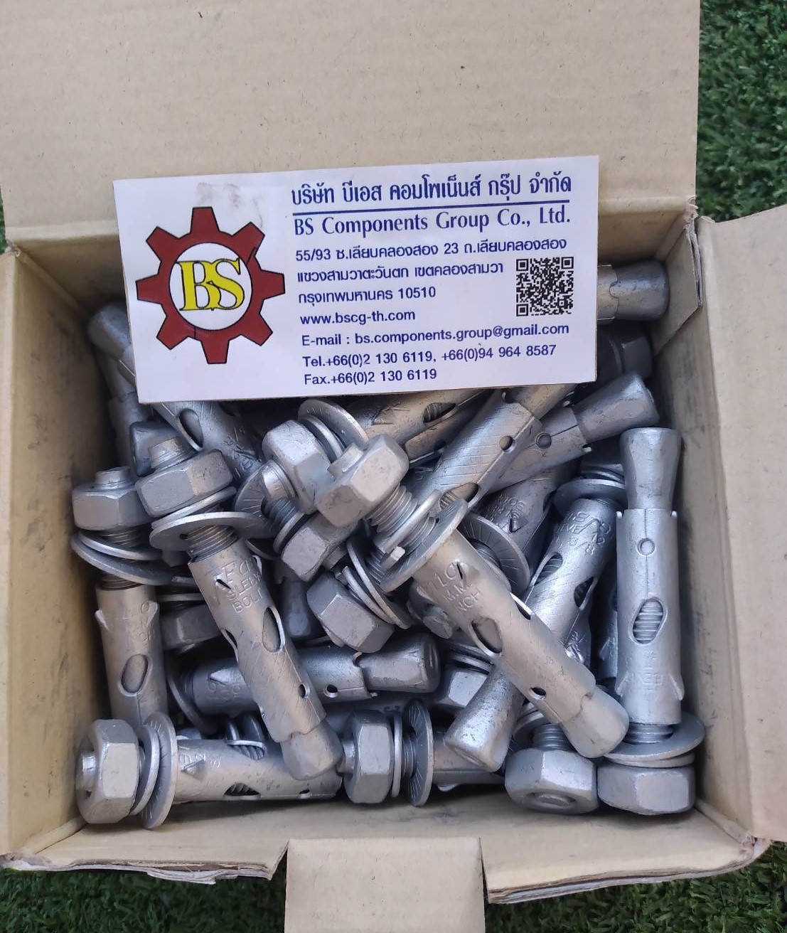 Fastenic : พุกเหล็ก 3/8" ชุบHDG (30ชิ้น/กล่อง)