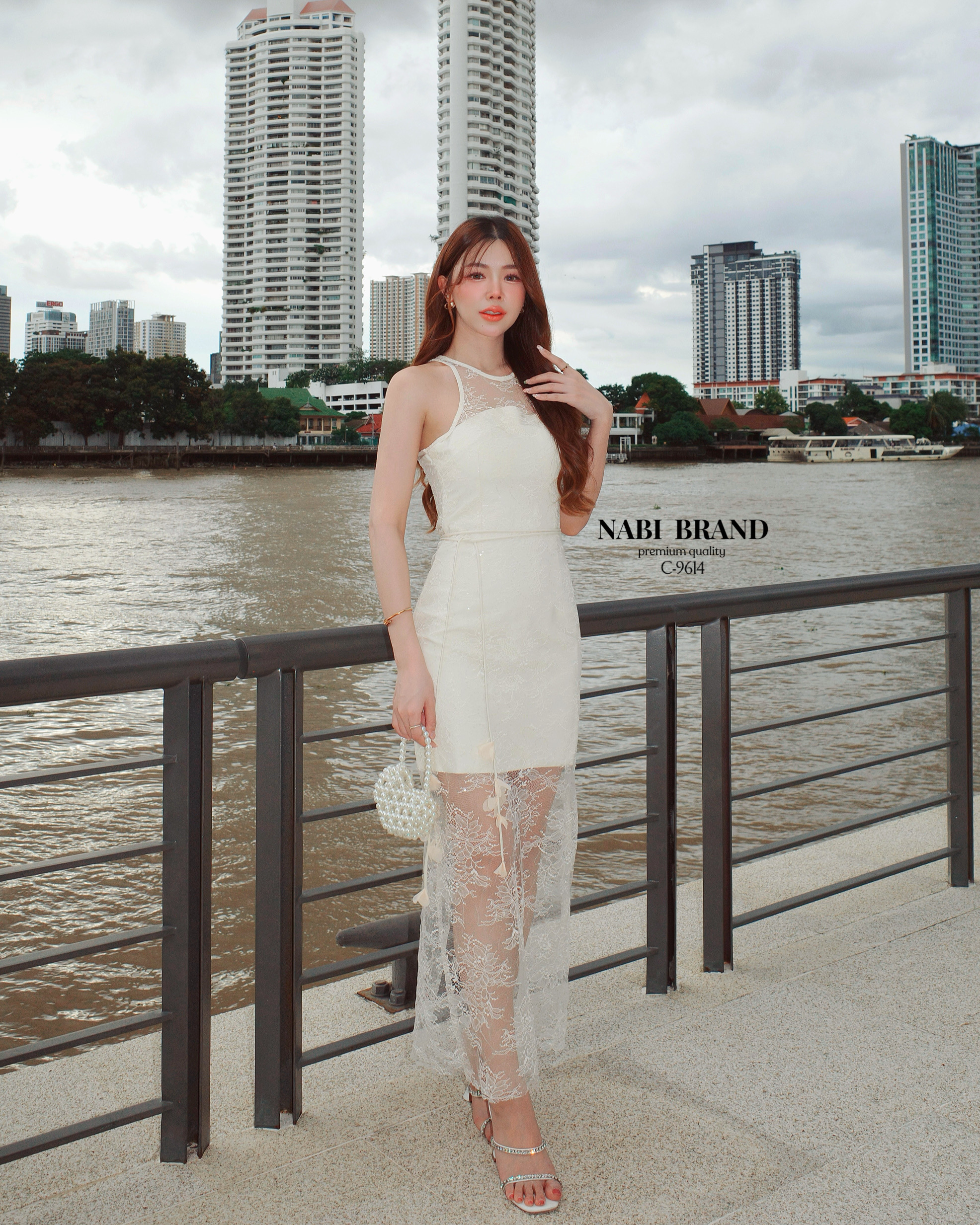 ชุดเดรสยาวสีครีม💛 ผ้าลูกไม้หรูพร้อมเชือกสายดอกไม้ 3D มีฟองน้ำและซับใน งานซิบด้านหลัง เดรสผ่าหลัง ออกงานหรือดินเนอร์ทานข้าวก็สวยเลิศ ห้ามพลาดเลยนะคะ ปังแน่นอน❤️ #NABIBRAND #งานป้ายnabi #นาบีแบรนด์ #เดรสยาวลูกไม้ #dinnerdress #ชุดเดรส #งานป้า