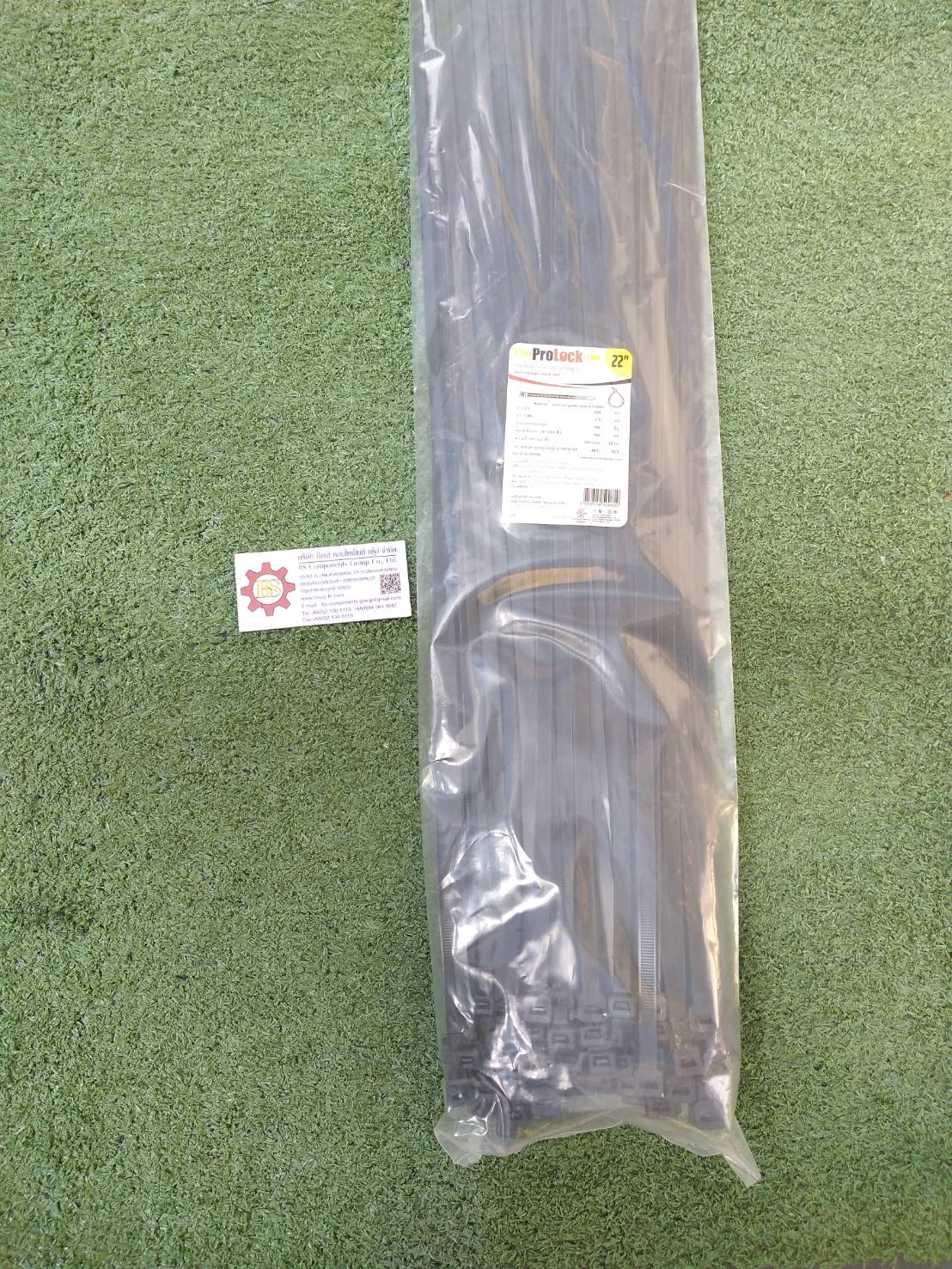 ProLock : เคเบิลไทร์ SL76550BL 22" สีดำ L550mm.xW7.6mm (100ชิ้น/ถุง)