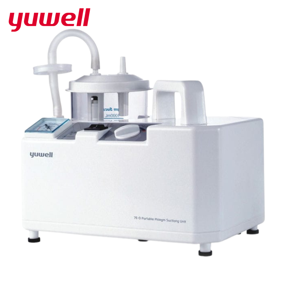 Yuwell 7E-D เครื่องดูดเสมหะ มีแบตเตอร์รี่ ชาร์จในรถได้