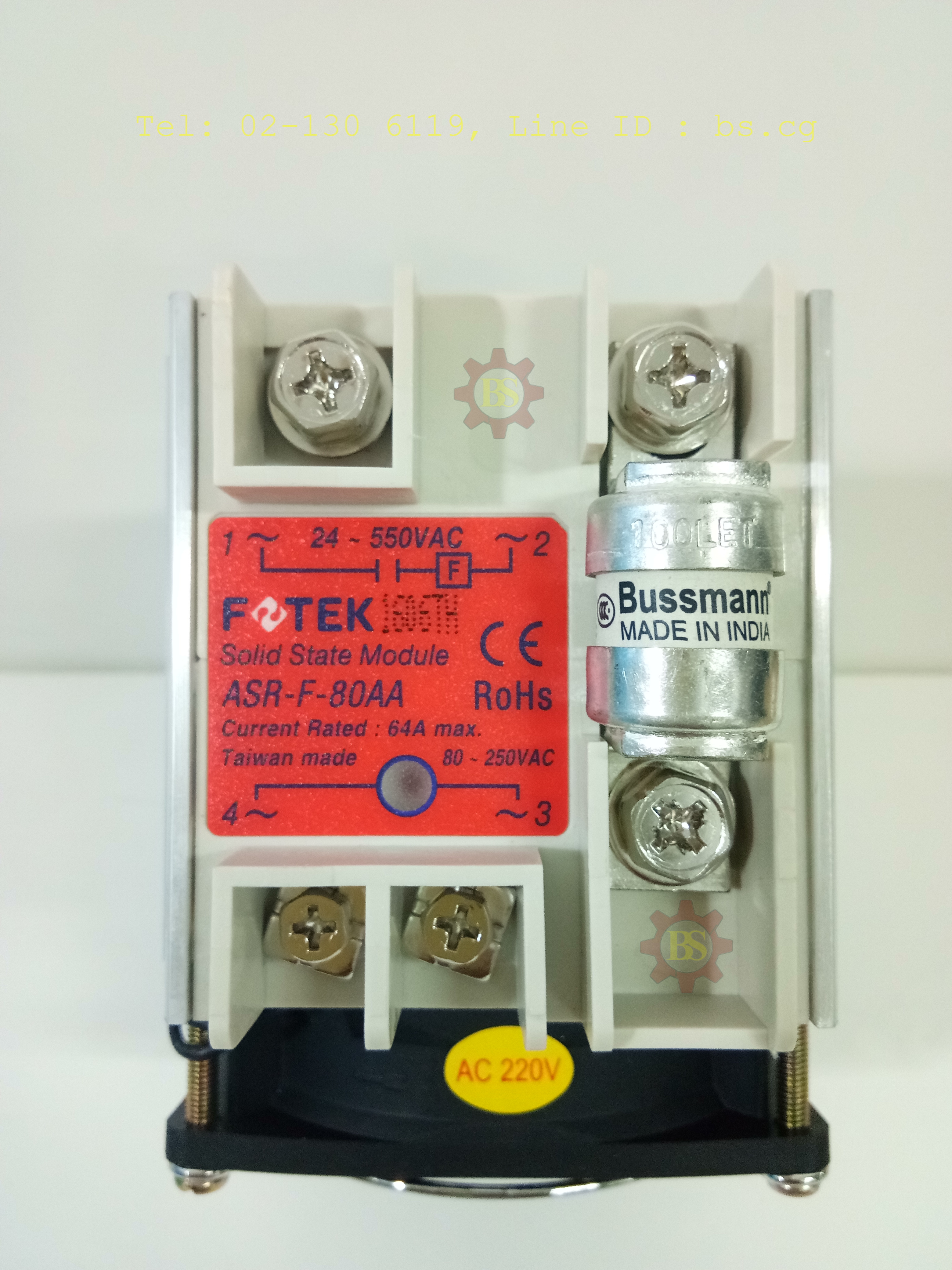 FOTEK : Solid State Module ASR-F-80AA+FAN+FUSE