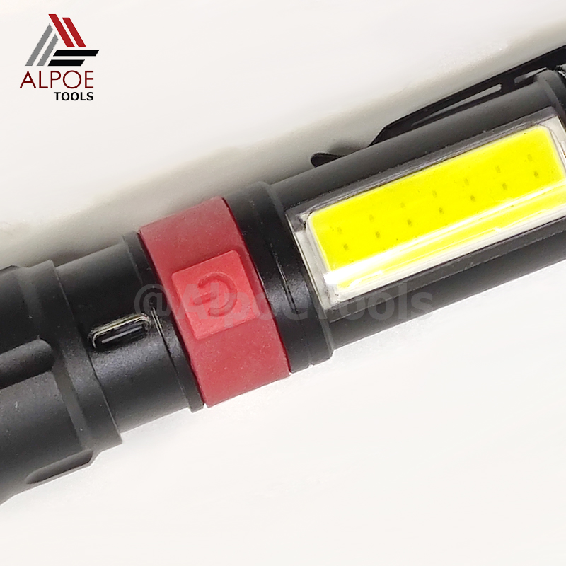 ไฟฉายแรงสูง หลอด T12 พร้อมอุปรกรณ์ชาร์จ มีไฟข้าง รุ่น MAX-826