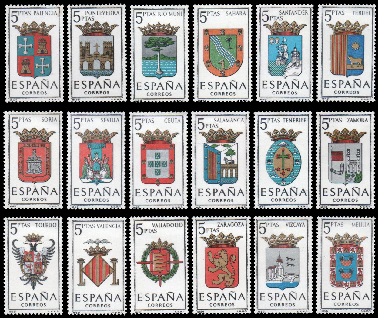 1962 Coat of Arms of Provinces