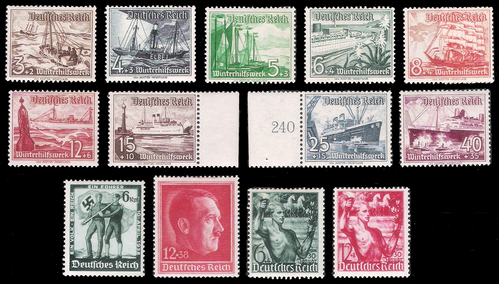 1937-1938 Germany WW2 (CV $88.05)