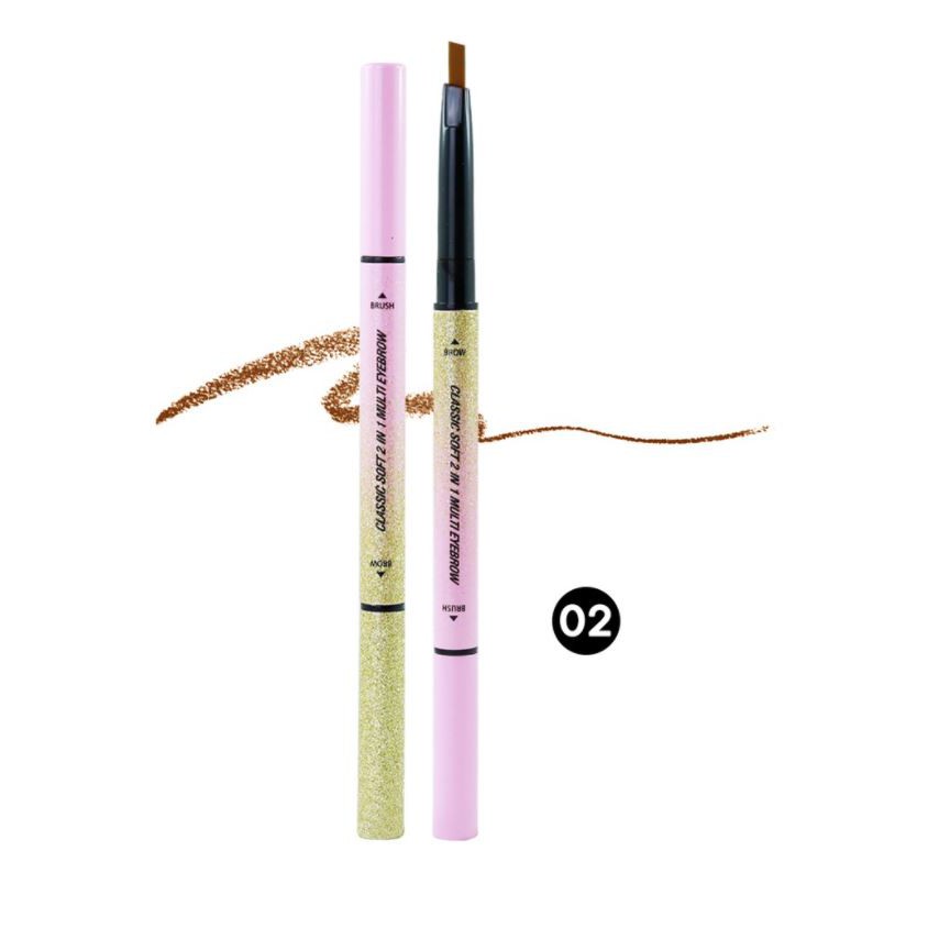 Sivanna Colors Classic Soft 2 in 1 Multi Eyebrow ES8009 ซีเวียน่า ดินสอเขียนคิ้ว