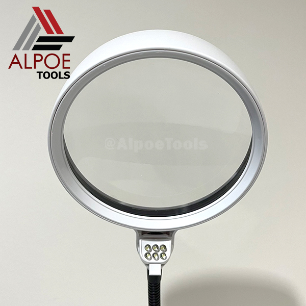 แว่นขยายตั้งโต๊ะ เลนท์หนาพิเศษ กำลังขยาย 8X รุ่น No.7765