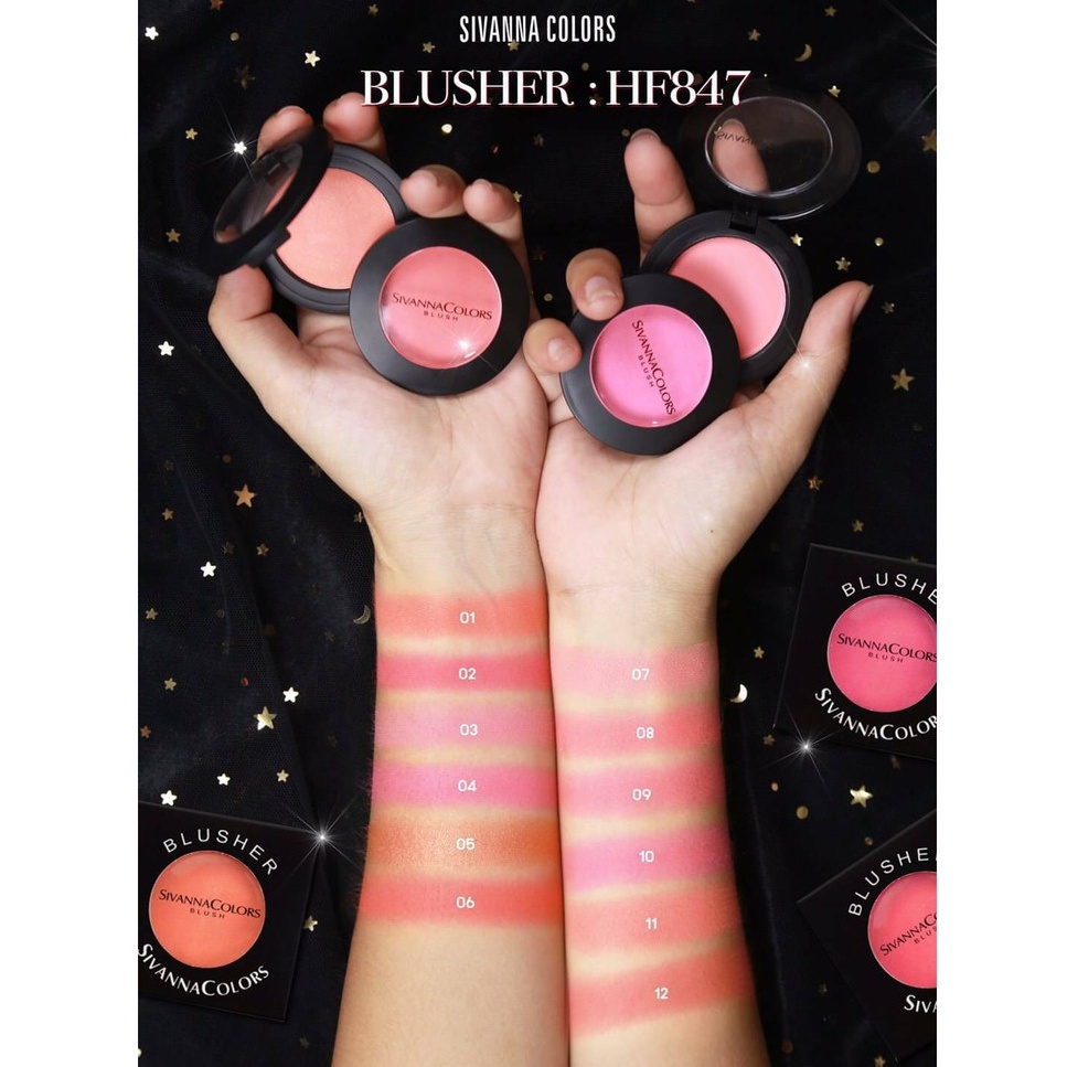 สิวันนา ปัดแก้ม บลัชออน 4g HF847 Sivanna Colors Blusher ❤