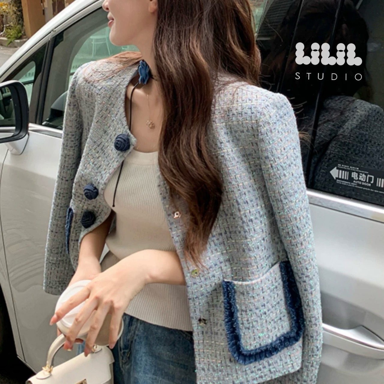 BLAZER 🌷 ผ้าทวีต🇰🇷ซับในดีไม่หนา ไม่ร้อน ทรงสวย ใส่สบาย งานเริ่ดต้องมีค่ะ