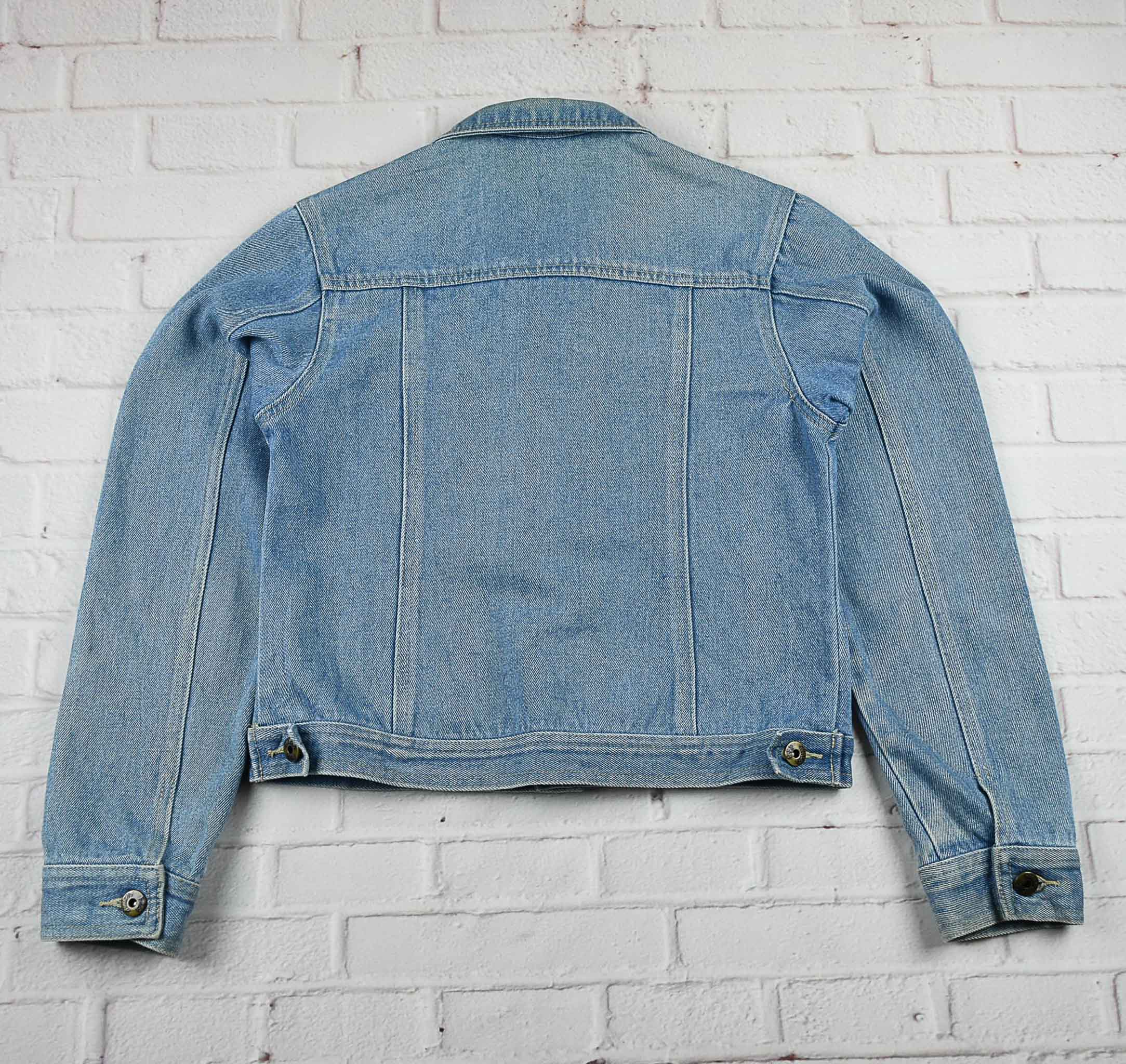 F.T.S. อกจริง 34 ไซส์ S เสื้อแจ็คเก็ตยีนส์ แขนยาว ผู้หญิง ทรงสวยใส่สบาย ใส่คลุมกันแดด