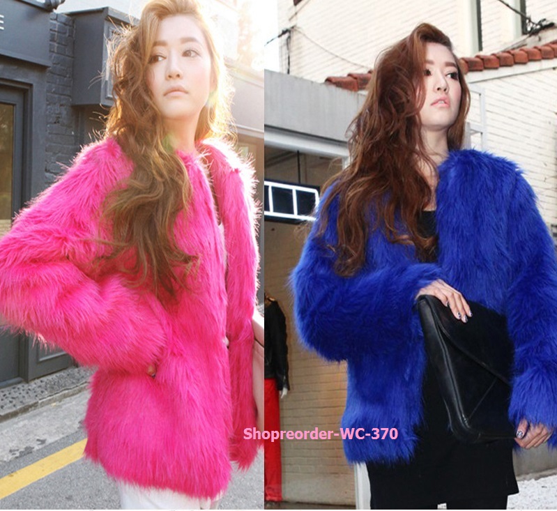 แจ็คเก็ตกันหนาวขนเฟอร์นุ่มไม่ระคายเคืองมีหลายสีให้เลือก