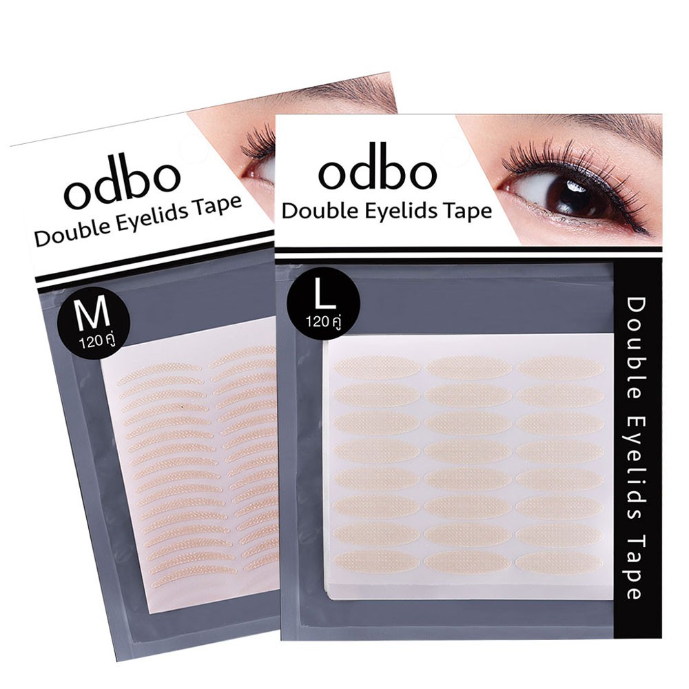 โอดีบีโอ เทปติดตาสองชั้น สีเนื้อ ติดง่าย ไม่หลุดง่าย (120คู่) odbo Double Eyelids Tape od847 ❤