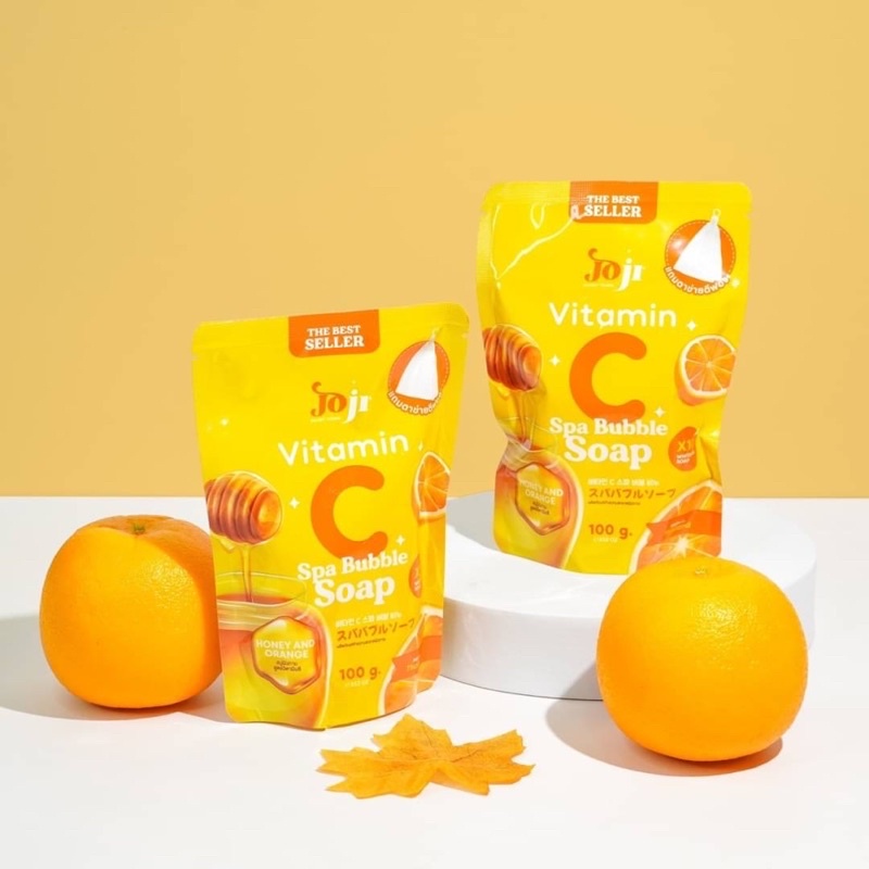 Joji Vitamin C Spa Bubble Soap 100 g โจจิ สบู่วิตามินซี
