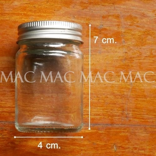 ขวดแก้ว กลม ยาหม่อง 50 กรัม ฝาเกลียว