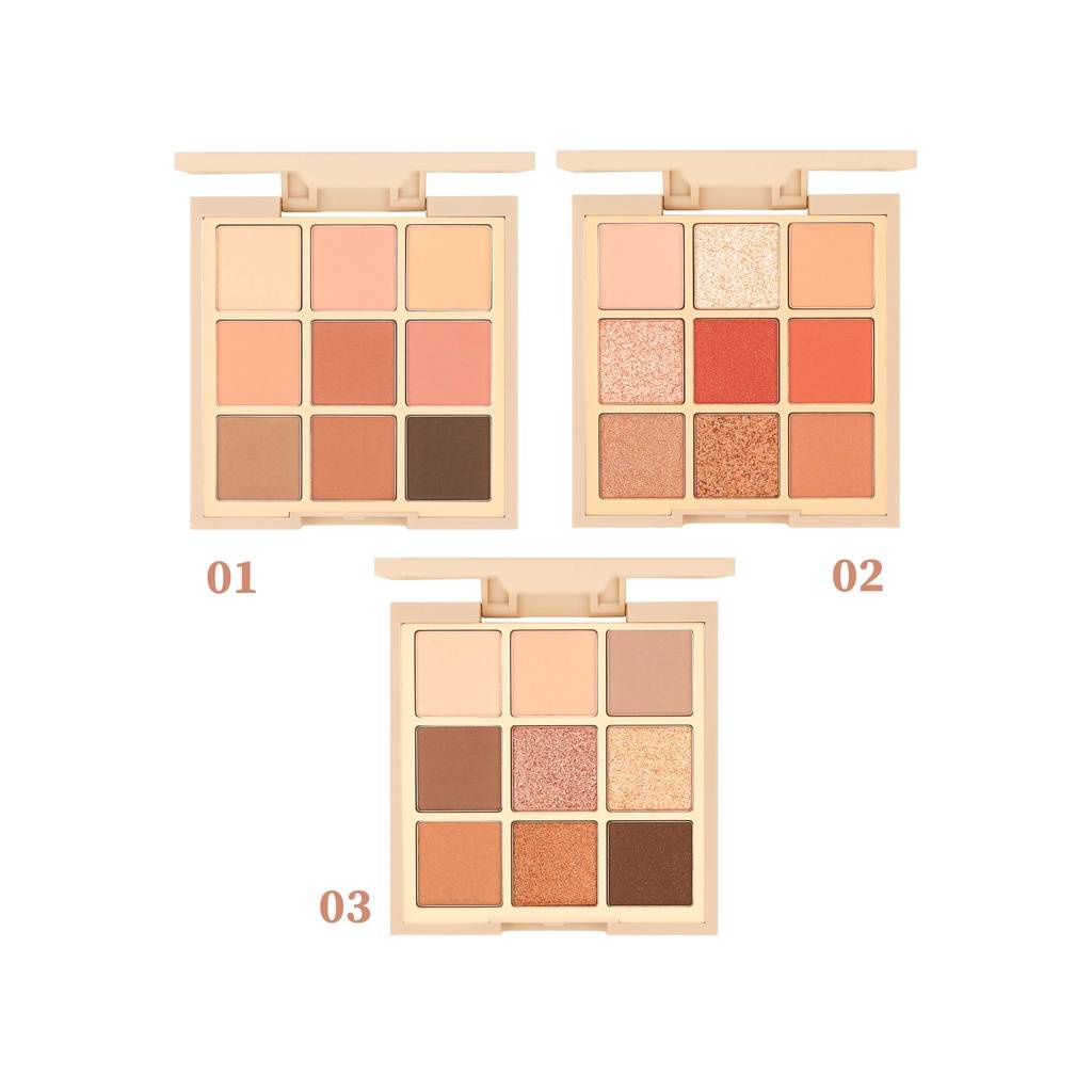 MEILINDA เมลินดา พาเลท อายแชโดว์แต่งตา 9 สี Mood Mellow Eye Palette MC3110
