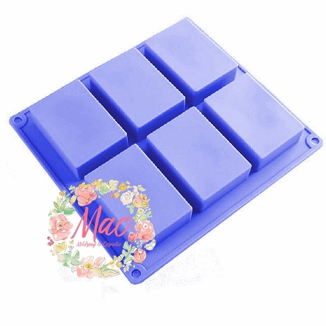 พิมพ์ซิลิโคน ยูนิท /5.5x8x2.5cm /100 กรัม /6 หลุม ซิลิโคนบาง