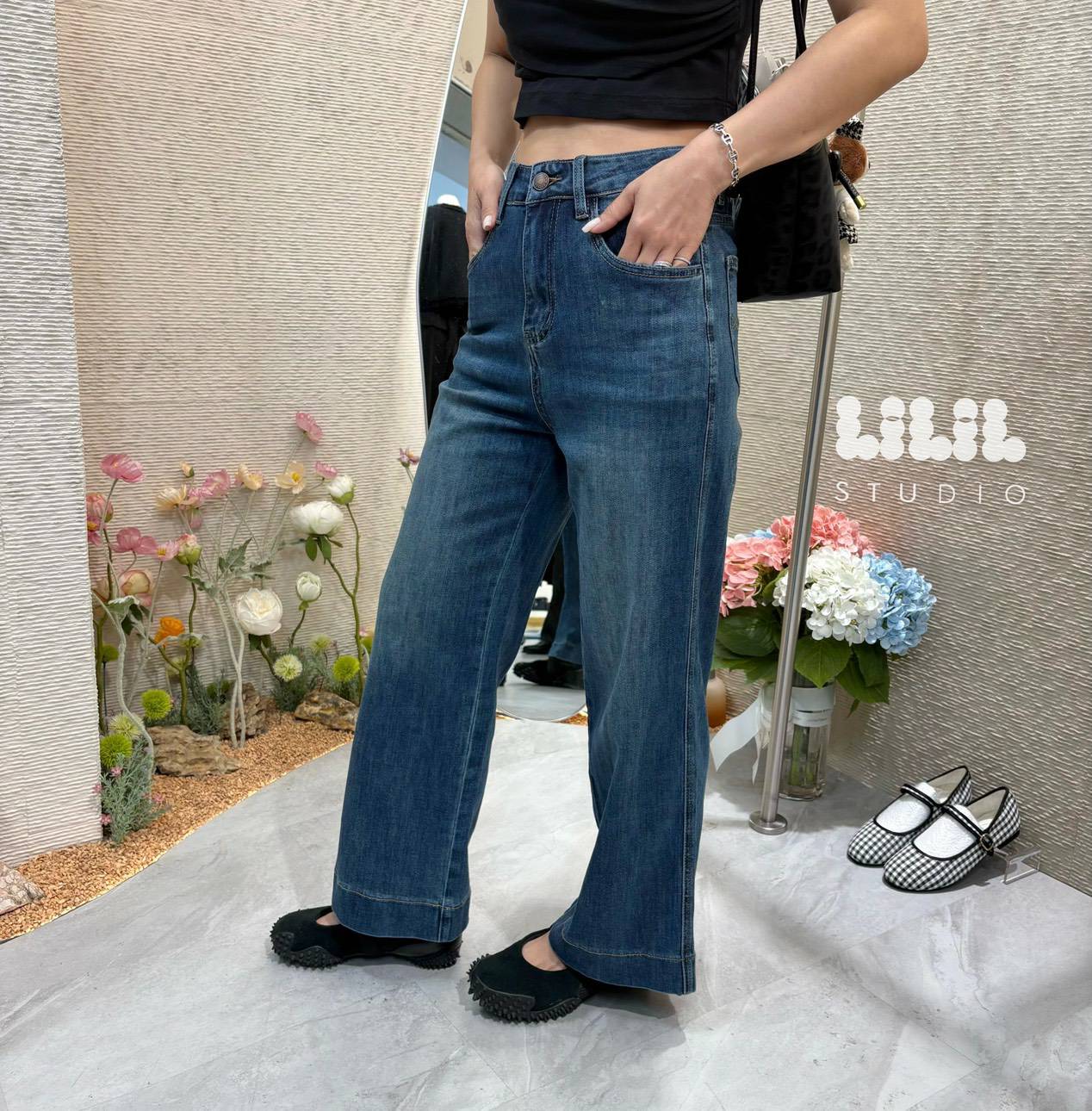 High Waist Flexi Jeans▪️ เกงยีนส์ ขา 9ส่วน อินสุด ทรงเป๊ะแม่ค้าคอนเฟริ์ม เกงทรงนี้พลางดีสุด ห้ามพลาดค่ะ