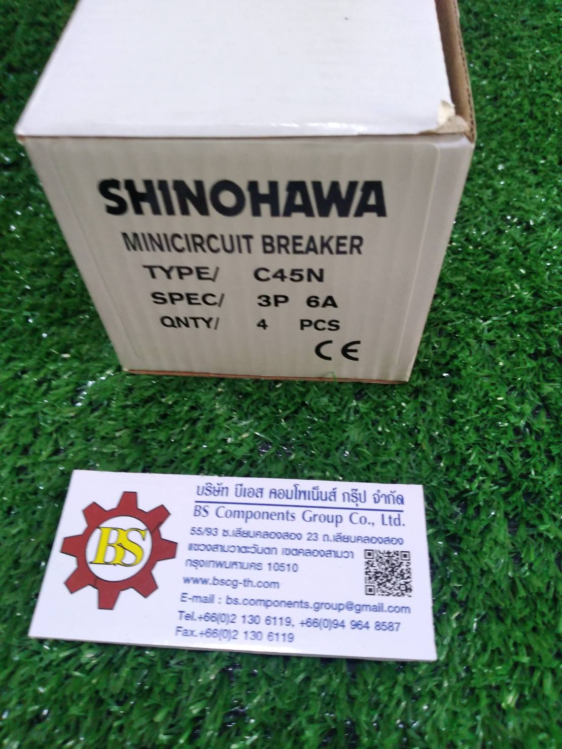 SHINOHAWA : MCB.(ลูกย่อย) C-45 3P 6A 6kA