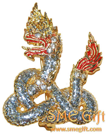 พญานาค (สีกากเพชร) หางพันเกลียว 000241 ชิ้น