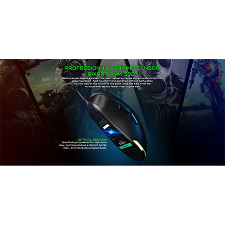 EGA Type M2 Gaming Mouse Black SKU-01621