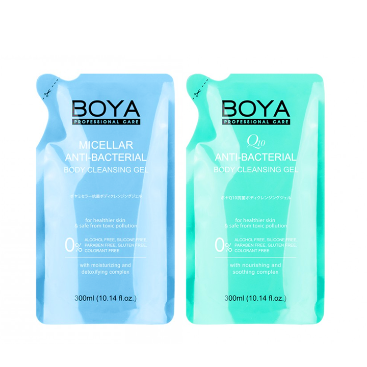 (REFILL) Boya Anti-Bacterial Body Cleansing Gel 300ml เจลอาบน้ำสูตรไมเซล่า & Q10 แบบเติม