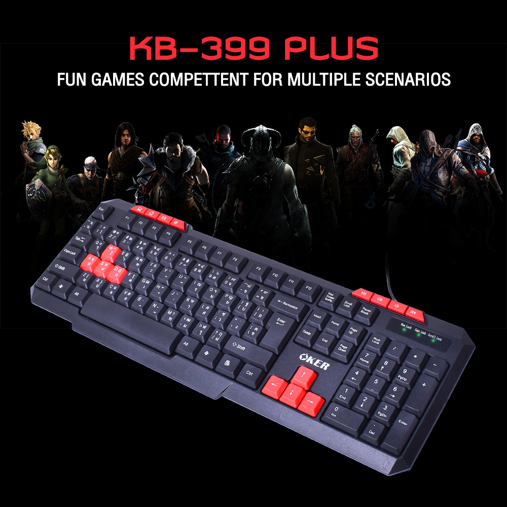 OKER KB-399PLUS OKER MULTIMEDIA KEYBOARD USB KB-UB-OK-399PL