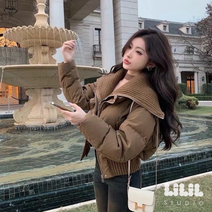 เสื้อแจ็คเก็ตนวมปกไหมพรม ล็อคซิป2ชั้น อุ่นสุดขนเป็ดน้ำหนักเสื้อเบา กระเป๋าข้างมืออุ่นด้วย พร้อมส่งเลยค่ะ #ถ่ายจากสินค้าจริง