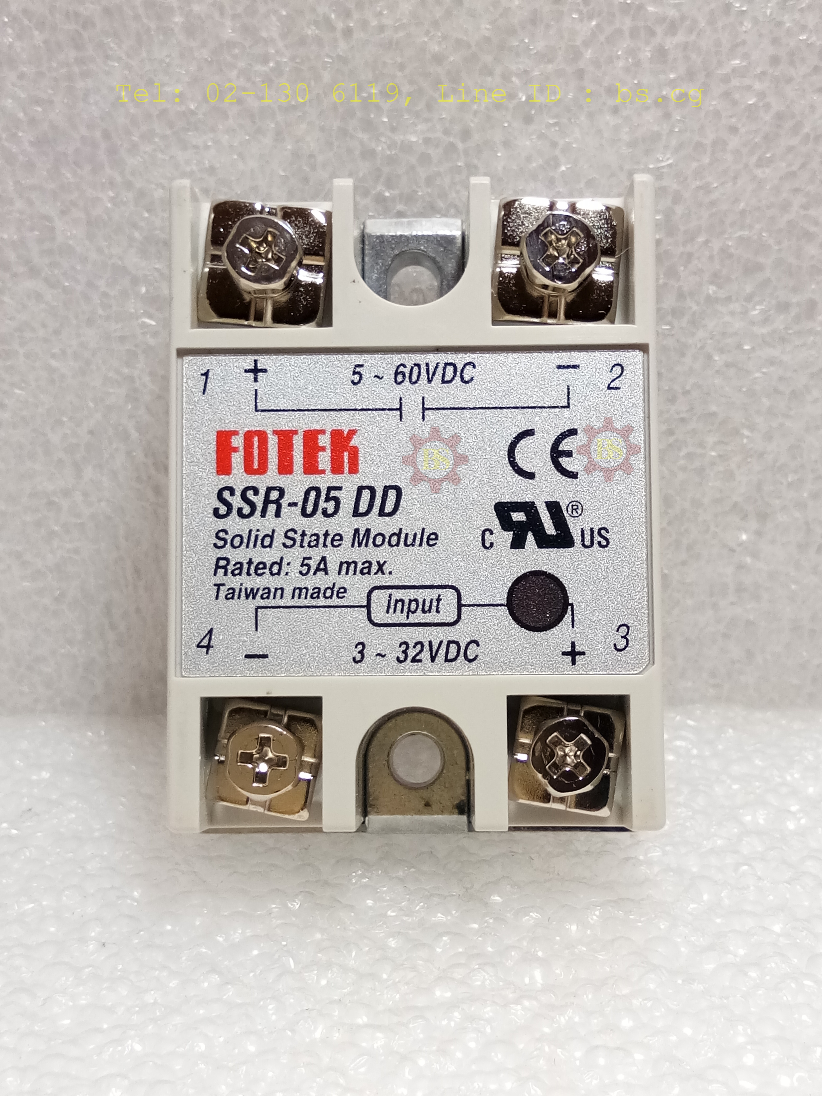 FOTEK : Solid State Module Rated: 5A max. SSR-05 DD