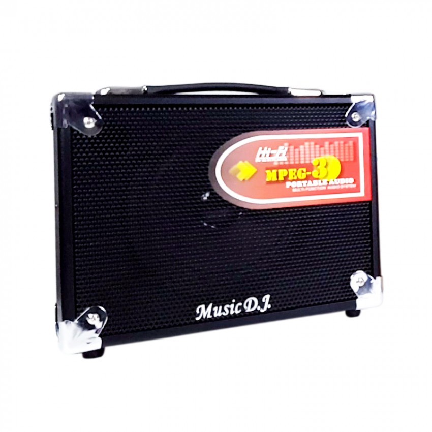 M-M16B Music D.J. ลำโพงพกพา พร้อมไมค์โครโฟน SP-MJ-10-XM16B