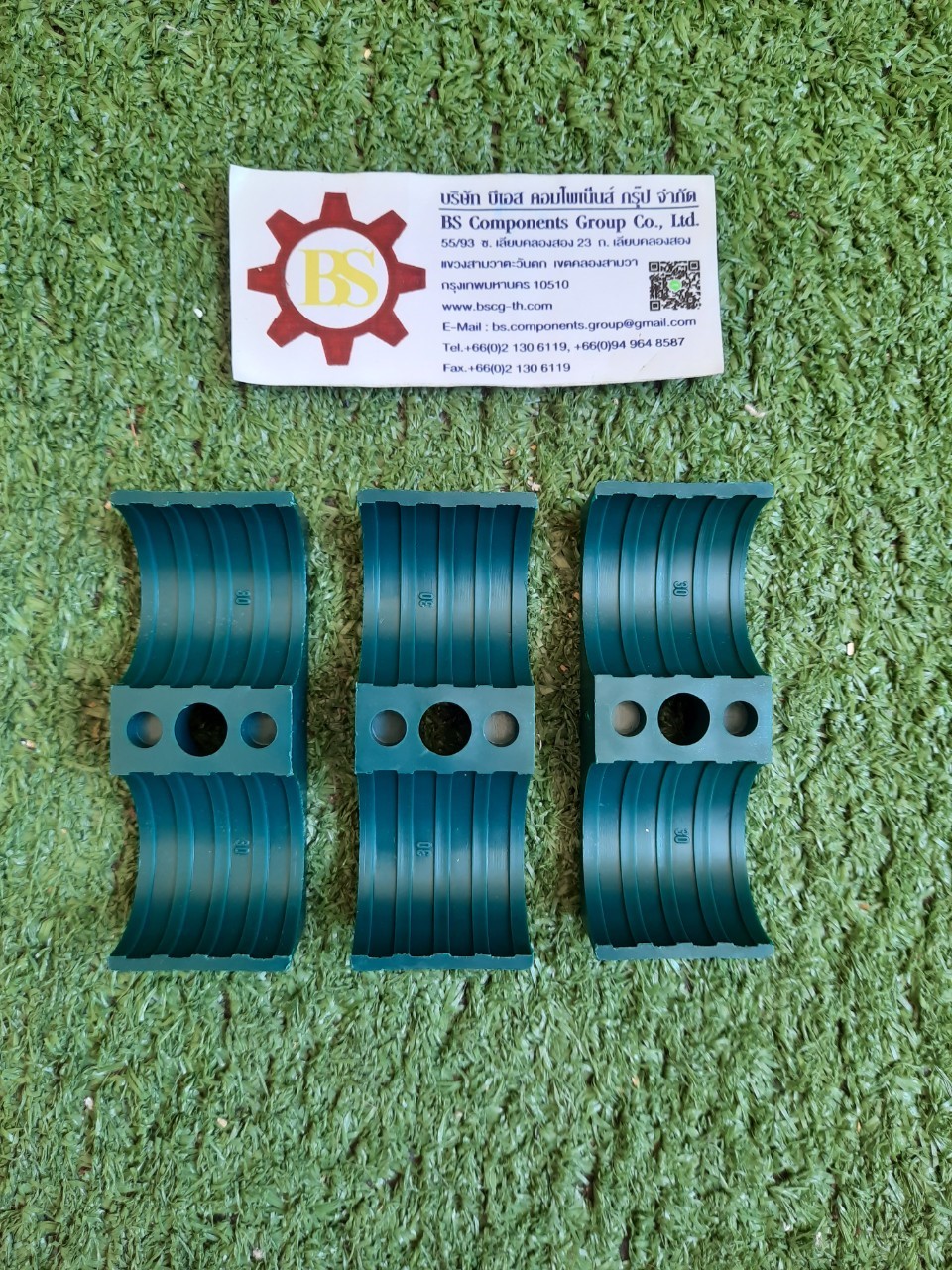 STAUFF : 430/30-PP-: Twins Clamp Body PP 30 mm OD