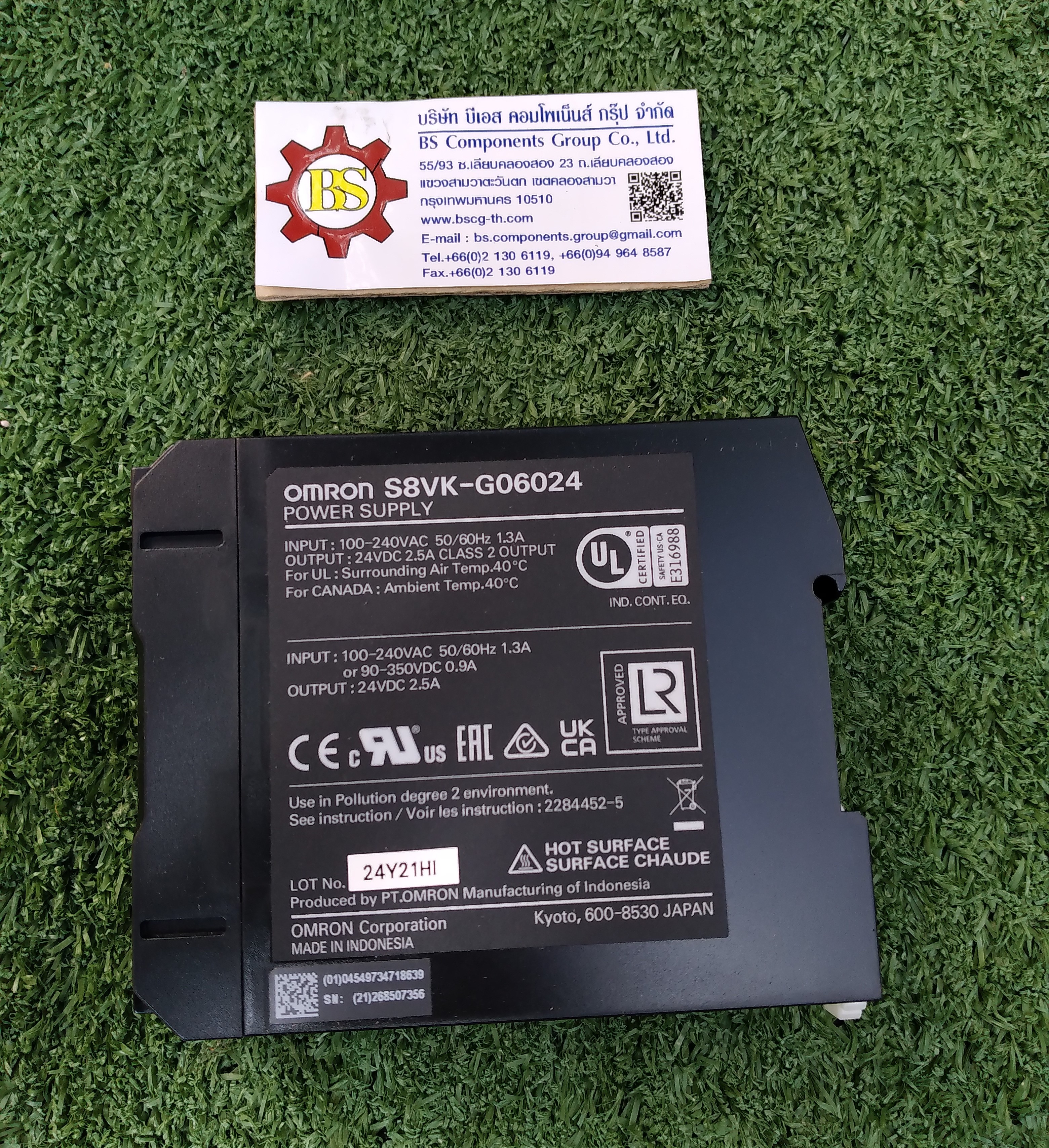 OMRON : DC POWER SUPPLY S8VK-G06024 DC24V 2.5A