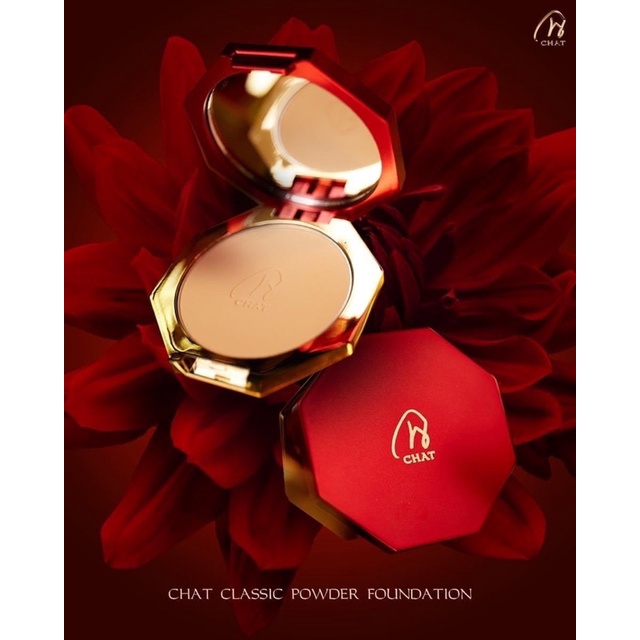 Chat CLASSIC POWDER FOUNDATION แป้งน้องฉัตร แป้งฉัตร