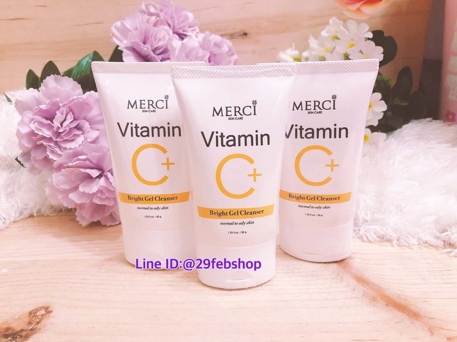 Merci Vitamin C+ Bright Gel Cleanser 35g.