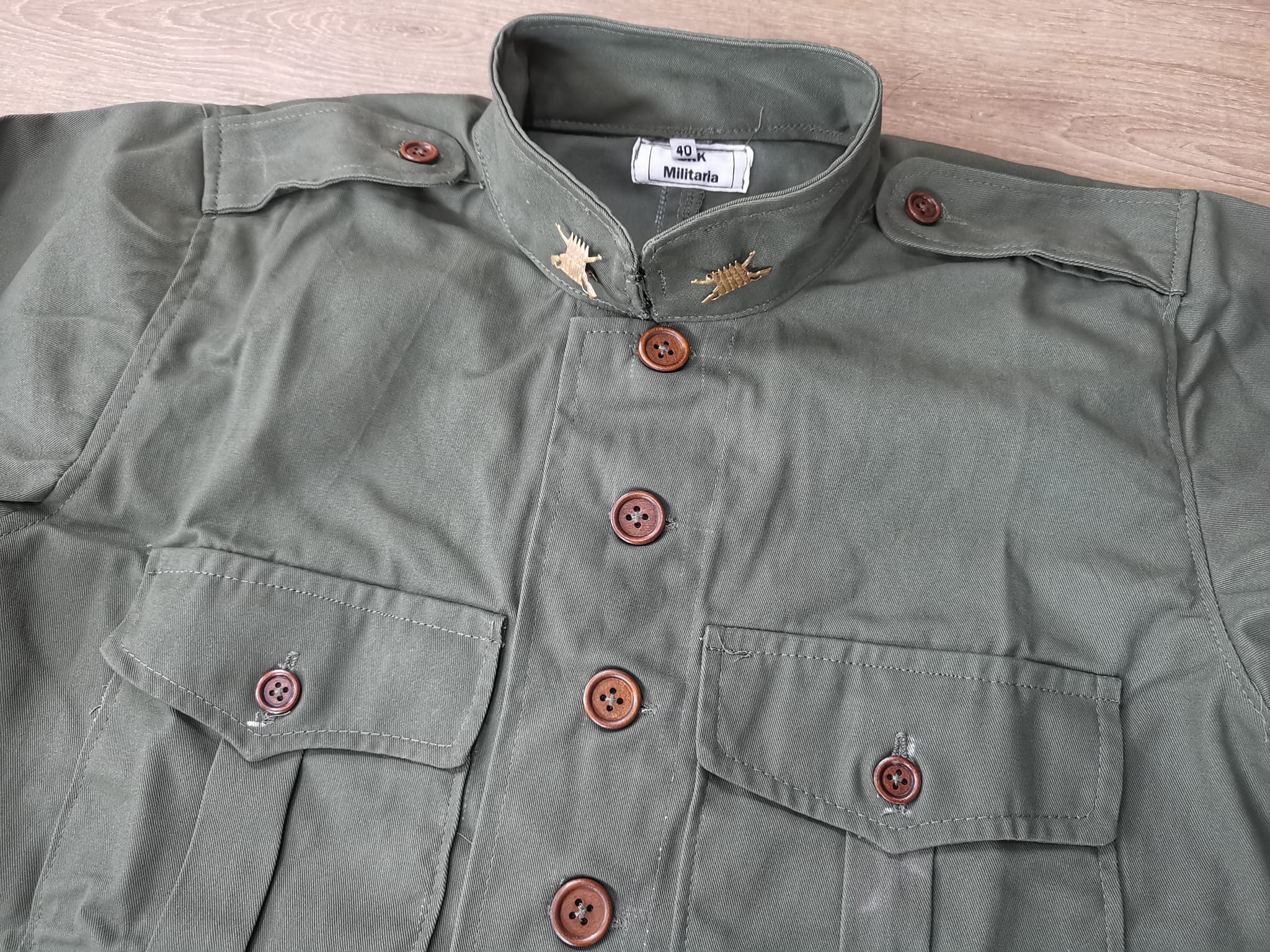 ชุดทหารไทย สงครามโลกครั้งที่ 2 + ติดเข็มคอ เสื้อ+กางเกง = 3,500 บ.