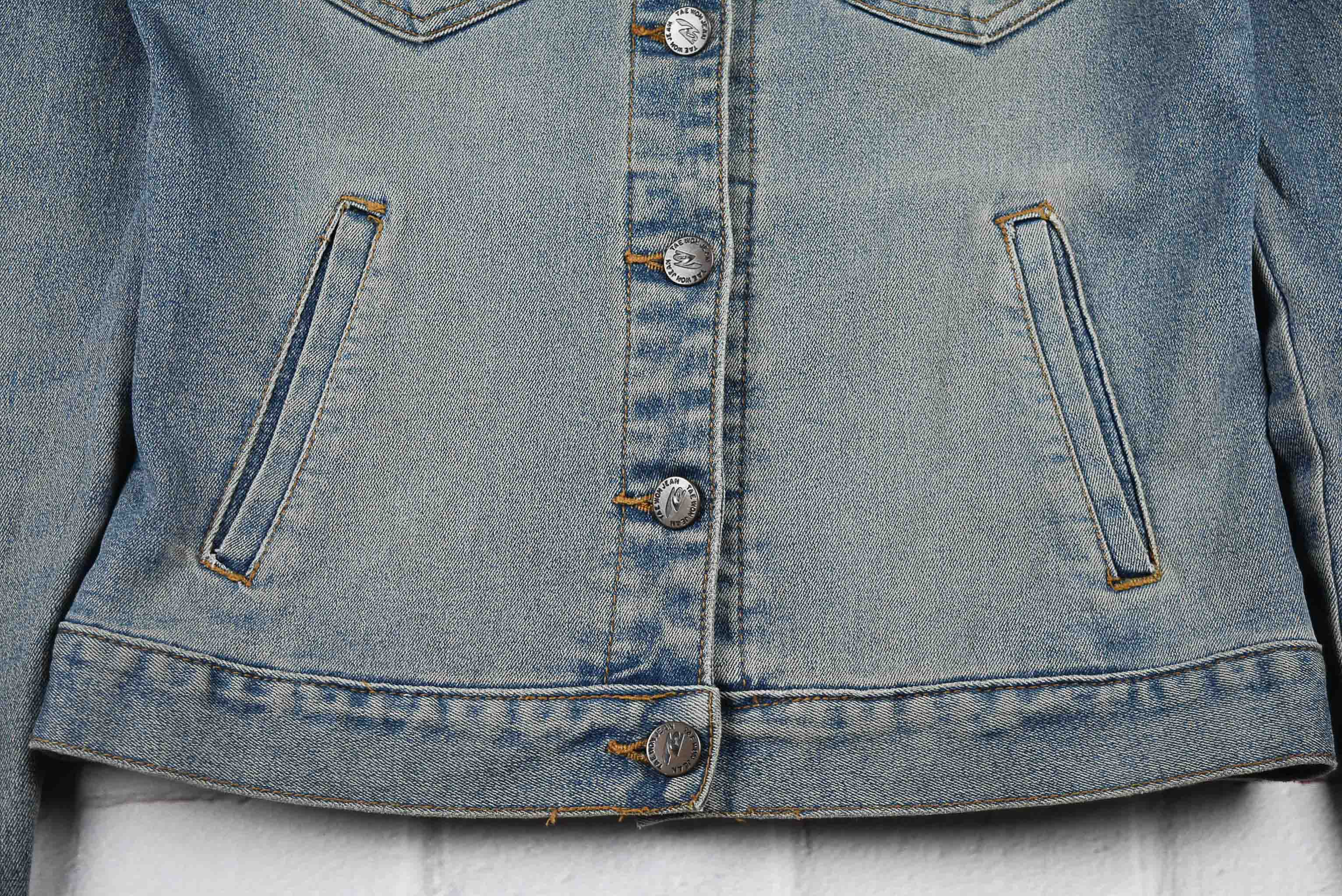 "เสื้อเด็ก" JEANS อกจริง 30 ไซส์ 120 เสื้อแจ็คเก็ตยีนส์ แขนยาว เด็กหญิงชาย ผ้ายืด เนื้อผ้านุ่มใส่สบาย มีกระเป๋าข้าง