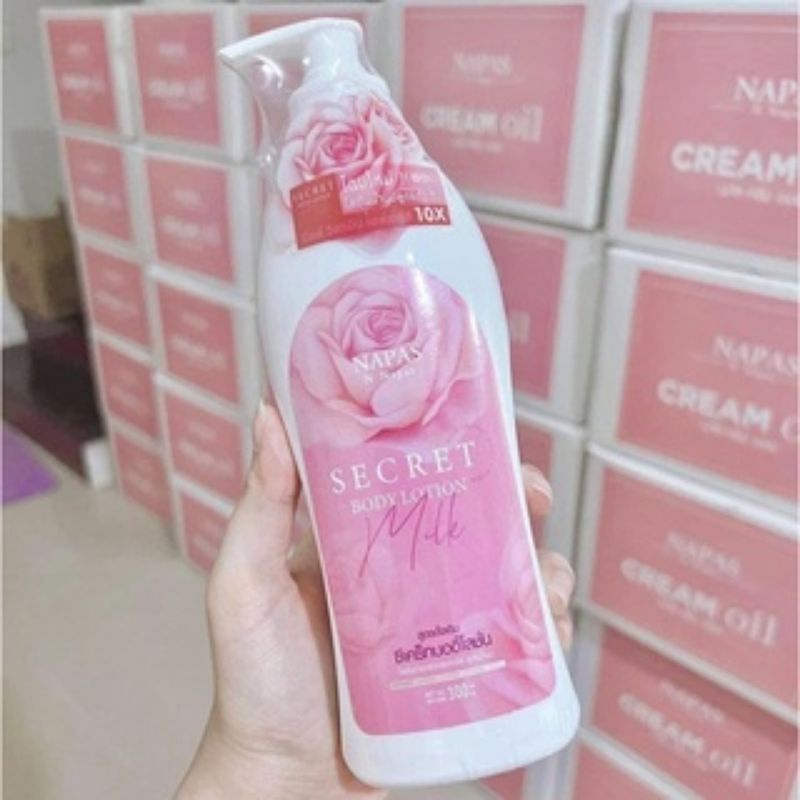 โลชั่นนมหอม Napas Secret Body Lotion ซีเคร็ทบอดี้โลชั่น 300ml. ..
