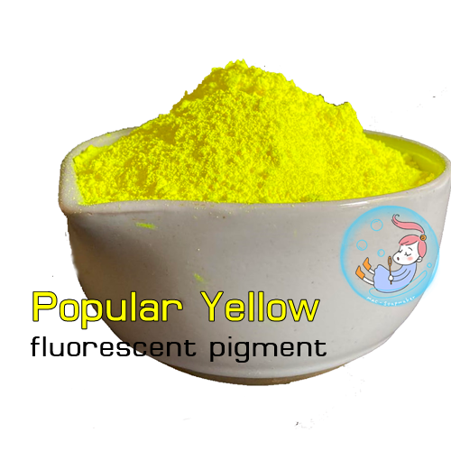 Color Yellow : Popular Yellow - สี เหลืองยอดนิยม / fluorescent pigment เม็ดสีเรืองแสงให้สีสว่างกว่าสีทั่วไป แต่ไม่เรืองแสงในที่มืด TDS,MSDS