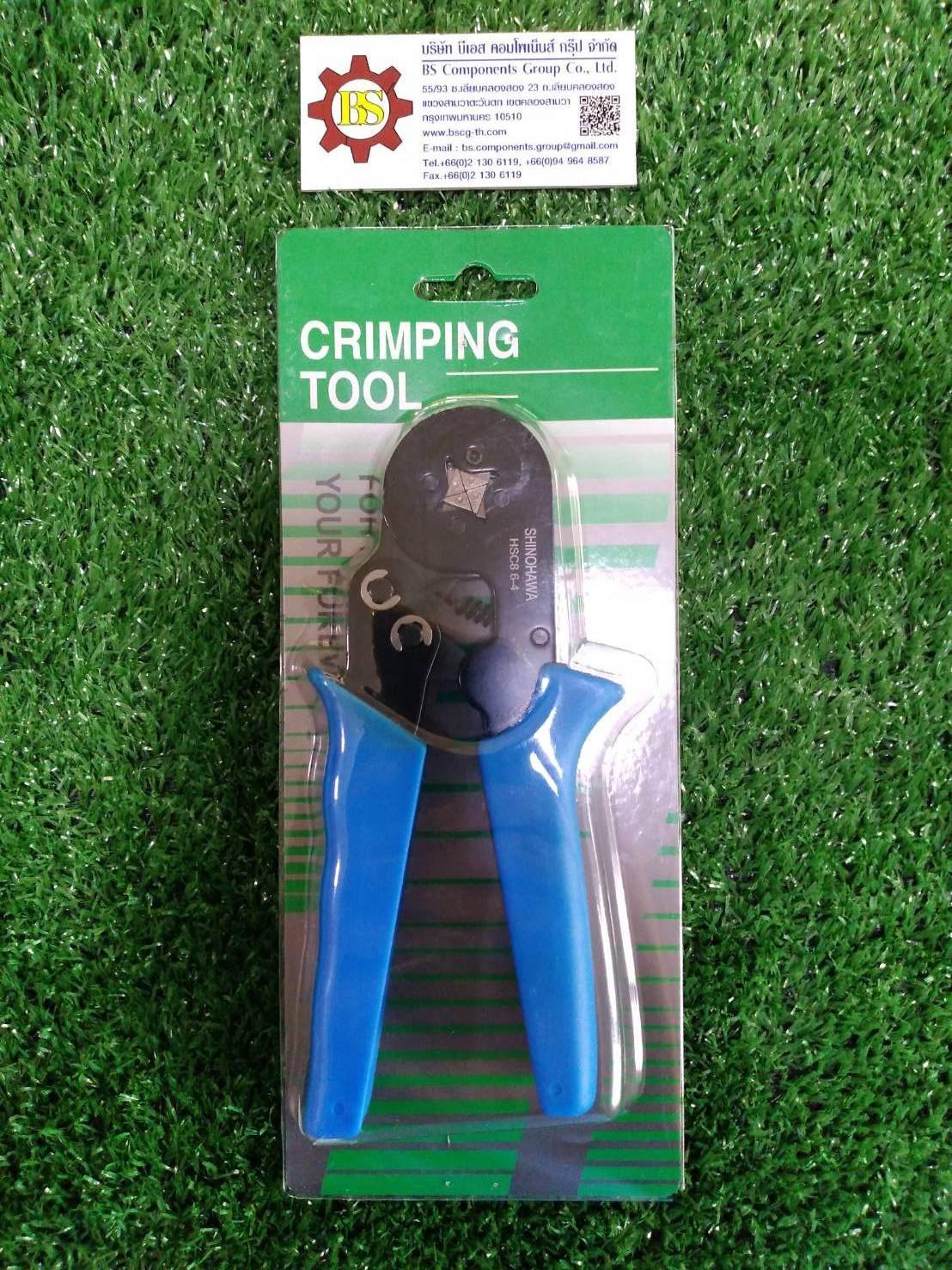 SHINOHAWA : คีมย้ำหางปลาคอร์ทเอ็น HSC8 6-4 0.25-6mm2